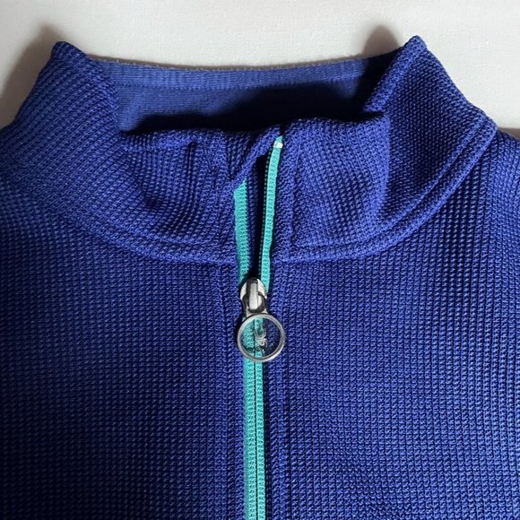 Spyder Kids Full Zip Fleece Jacket Blue Size L 14/16 Warm Ski Layer - Picture 8 of 9